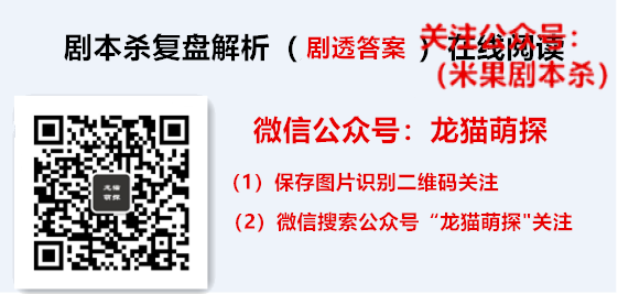 雾影云灯剧本杀剧透