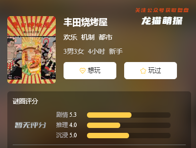 丰田烧烤屋剧本杀复盘答案测评