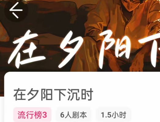 在夕阳下沉时剧本杀