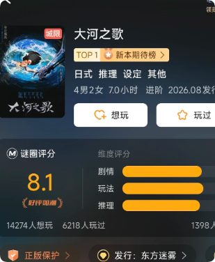 大河之歌剧本杀复盘